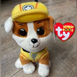 NWT TY Beanie Boo Paw Patrol Rubble